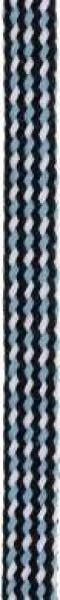 Flachkordel 9 mm, blau-multicolor, Meterware